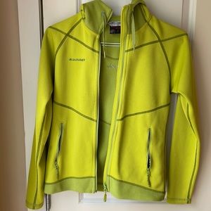 Mammut fleece hooded zipper jacket size small
